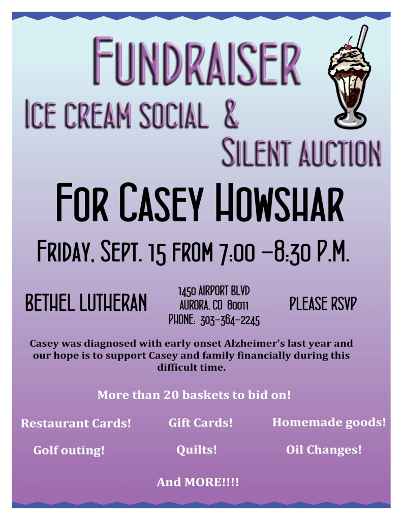 Flyer for Howshar fundraiser